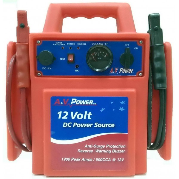 12V Professional Booster-military Grade Case And Volt Meter + Surge Protect